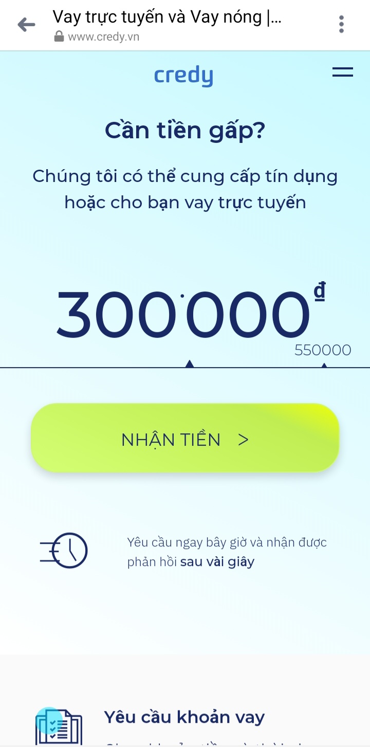 Vay tiền Money Cat trong 5 phút