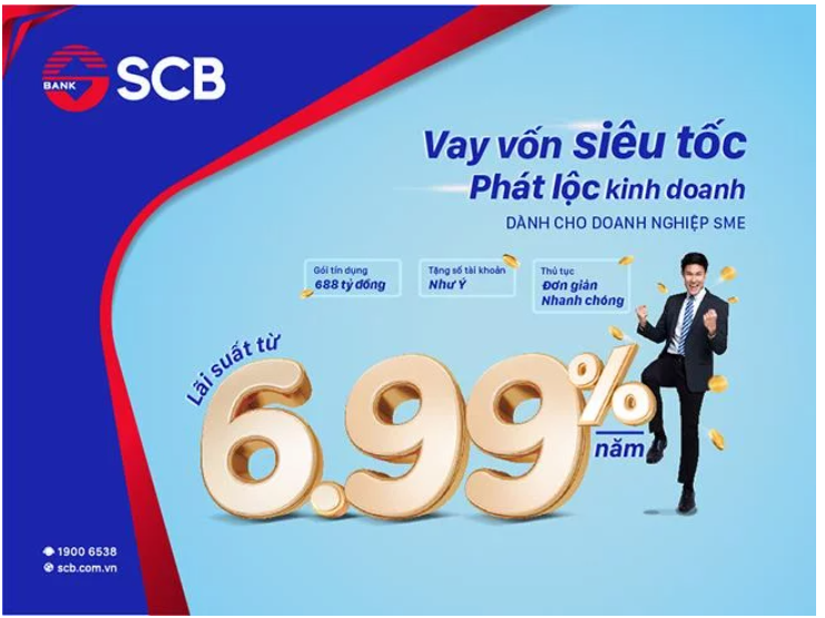 Thông tin lãi suất vay vốn SCB