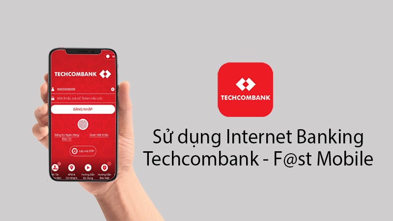 Rút tiền không cần thẻ bằng ứng dụng Techcombank Mobile