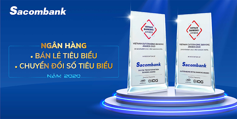 Giải thưởng của ngân hàng Sacombank