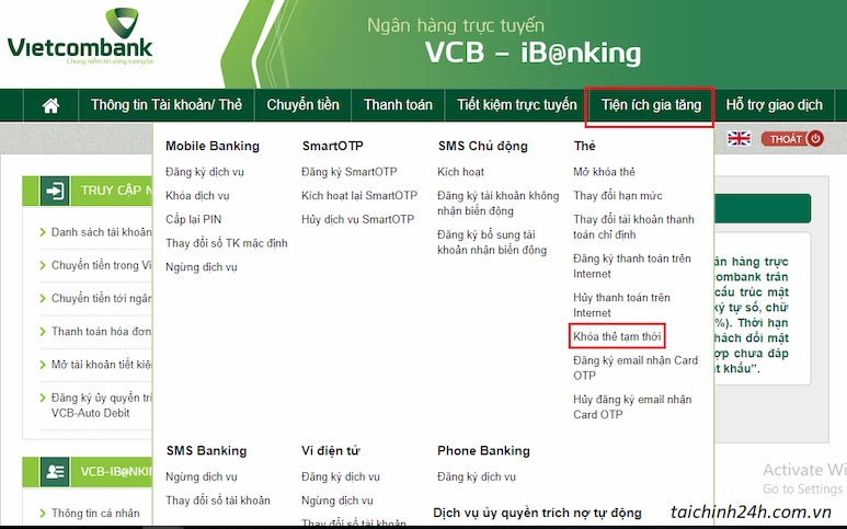 Lưu ý khi gọi tổng đài Vietcombank