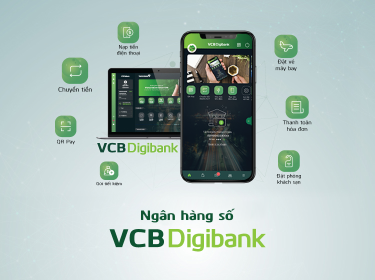 Các tính năng của Vietcombank Digibank.