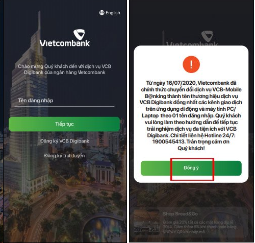 Hướng dẫn sử dụng Vietcombank Digibank.